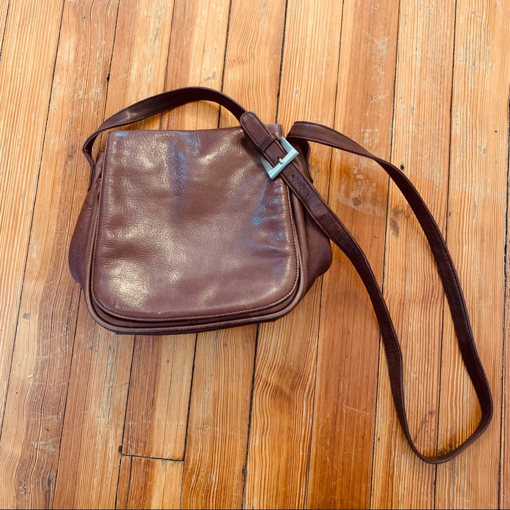 HOBO International medium size crossbody brown leather bag